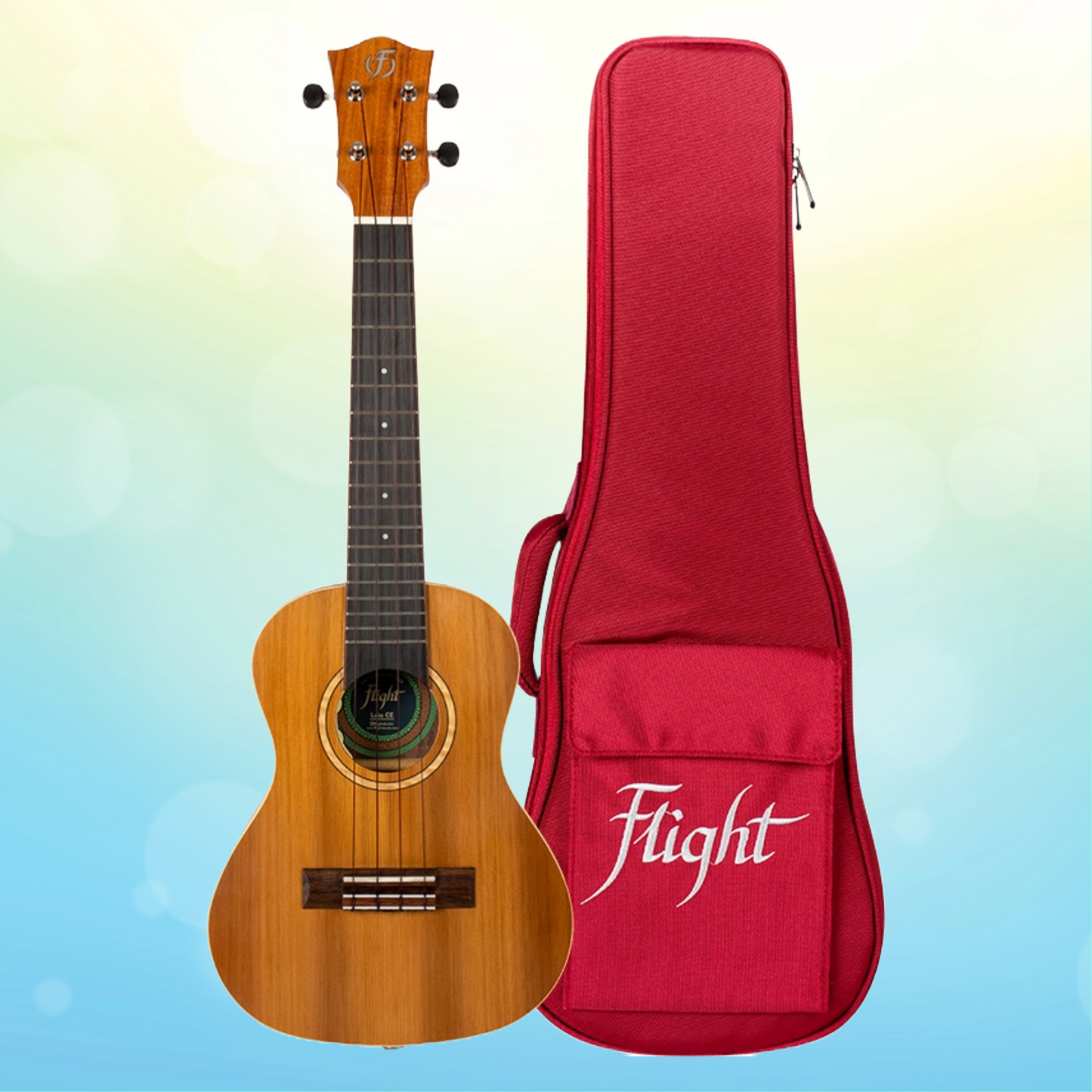 Flight Leia CE Concert Electro-Acoustic Ukulele with Padded Gig Bag (Dec Arrival)