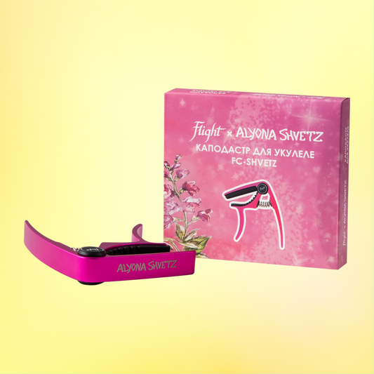 Flight Aluminium Ukulele Capo - Pink