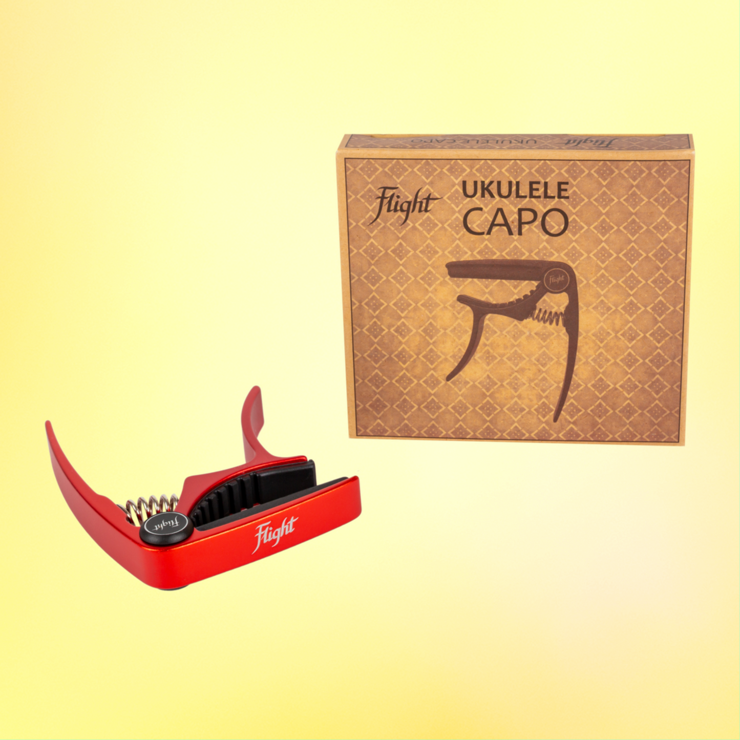 Flight Aluminium Ukulele Capo - Red