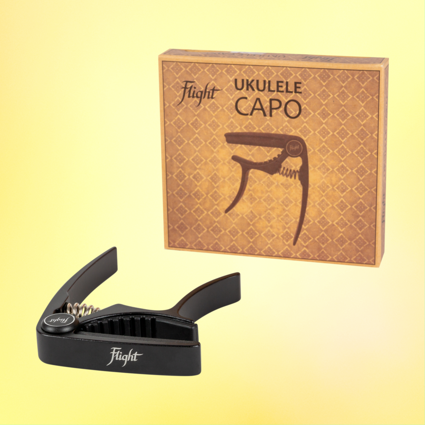 Flight Aluminium Ukulele Capo - Black