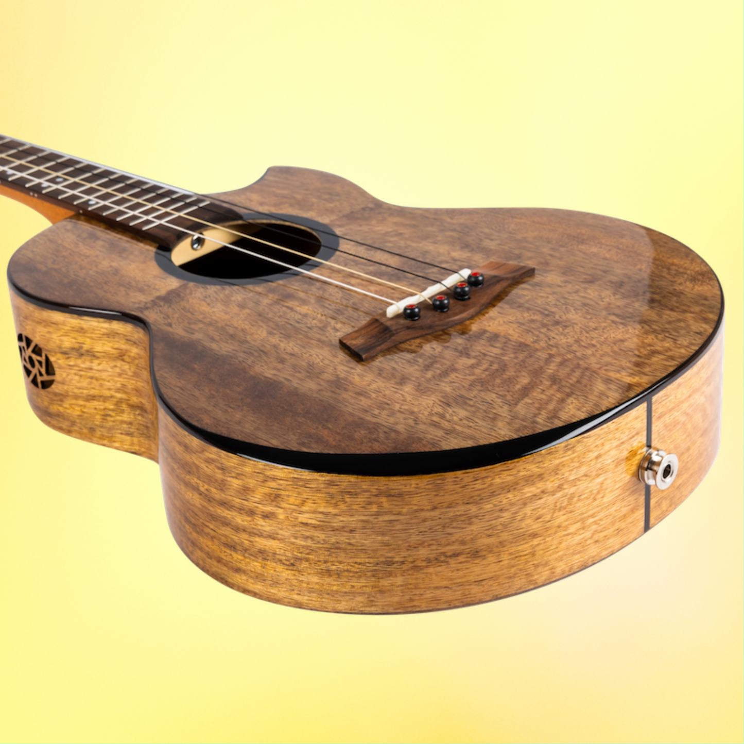 Flight Fireball EQ-A Baritone Ukulele With Deluxe Padded Gig Bag (Early Dec Arrival)