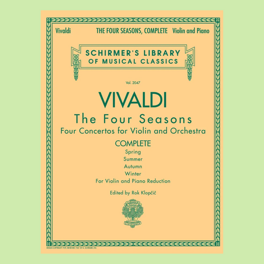 Vivaldi - 4 Seasons Complete Violin with Piano Accompaniment Book