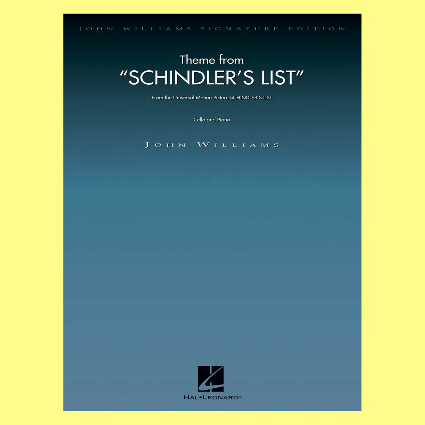 John Williams Theme From Schindlers List - Cello with Piano Accompaniment