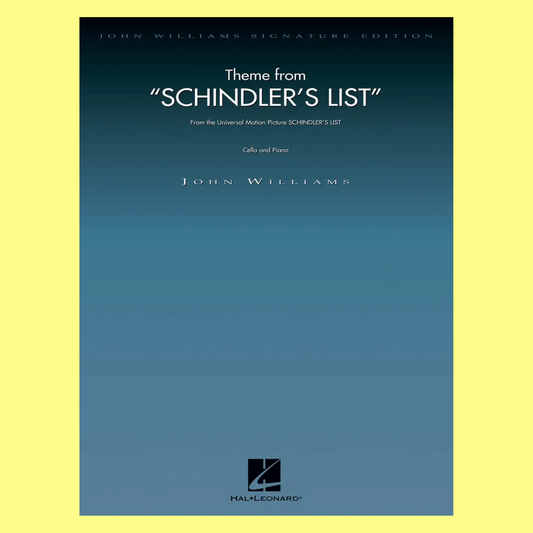 John Williams Theme From Schindlers List - Cello with Piano Accompaniment