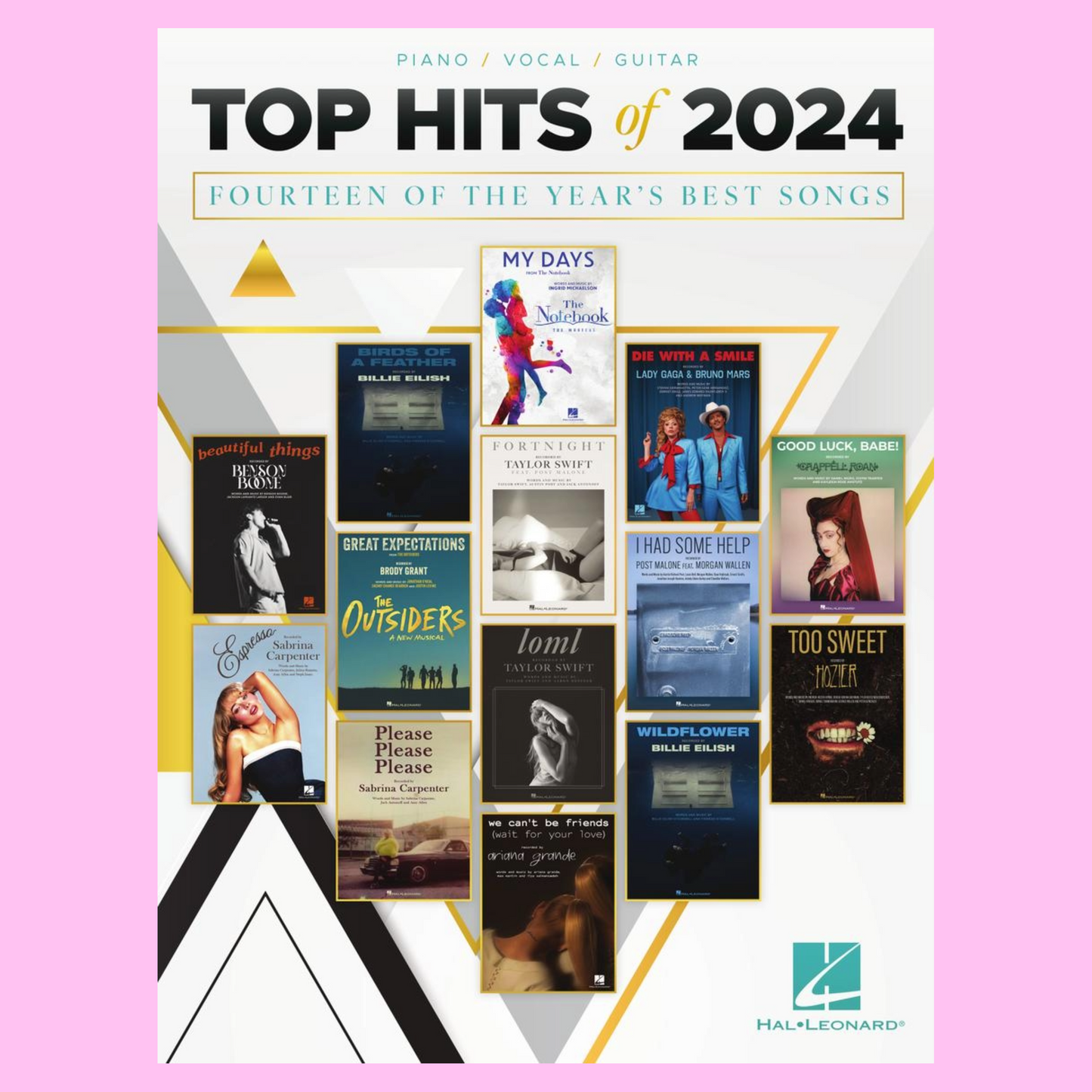 Top Hits of 2024 Piano/Vocal/Guitar Book - 14 Hit Songs of 2024