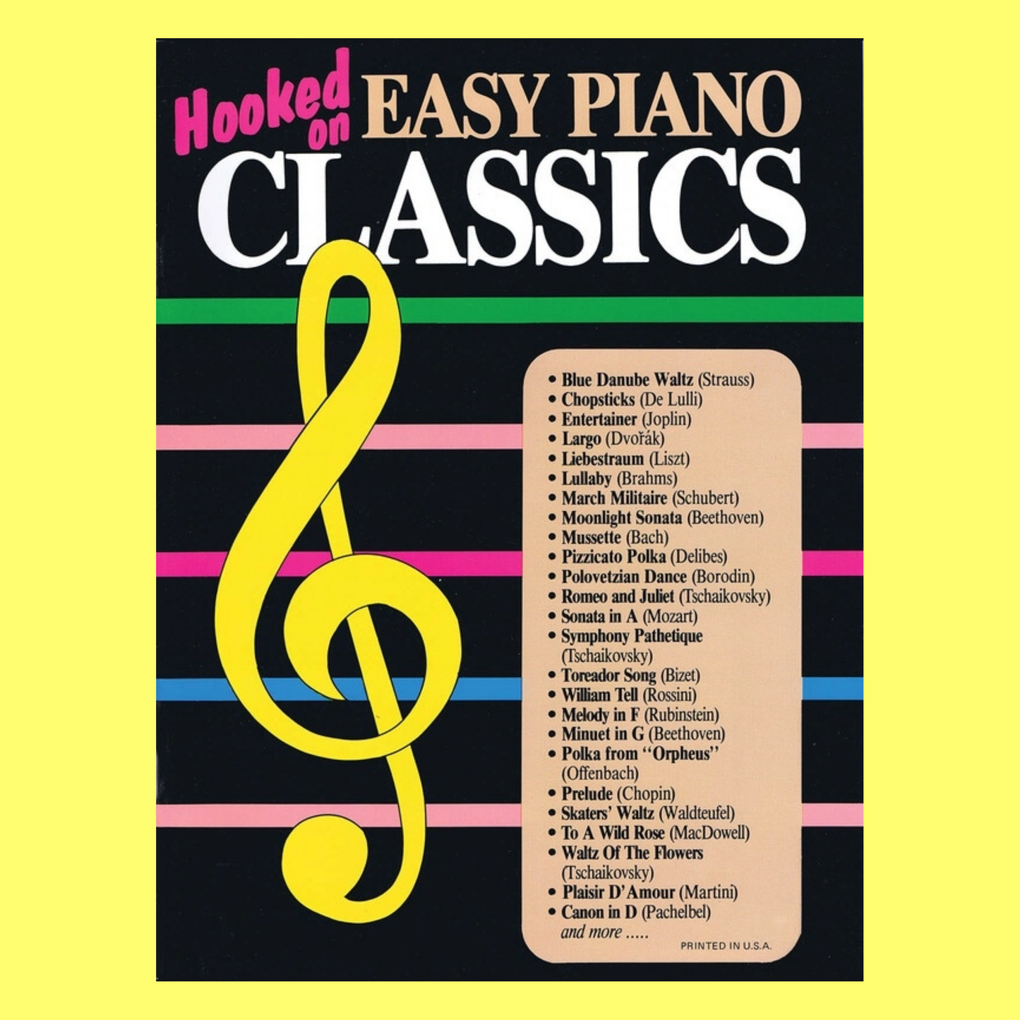 Hooked On Easy Piano Classics Book