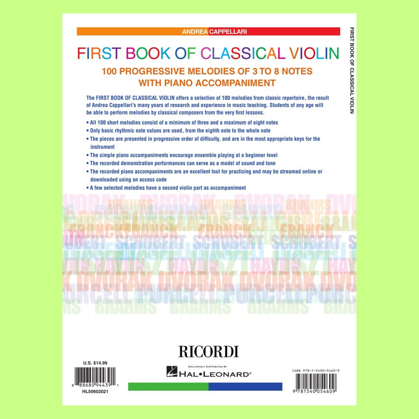 First Book Of Classical Violin -Book/Ola (100 Melodies)