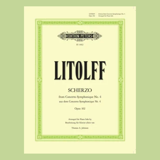 Henry Litolff - Scherzo From Concerto Symphonique Op 102 Piano Sheet Music