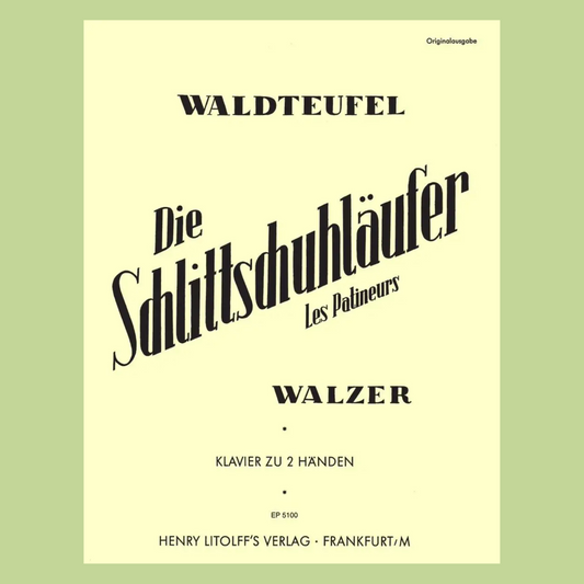 Waldtefel - The Skaters Waltz Op 183 For Piano Sheet Music