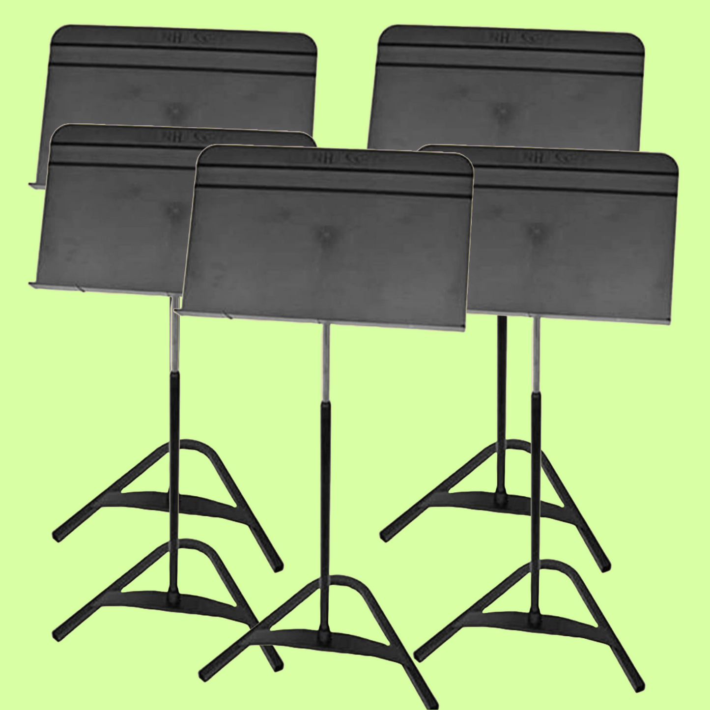 Manhasset Concertino Short Shaft Music Stand with ABS Desk - Black (Box of 5)