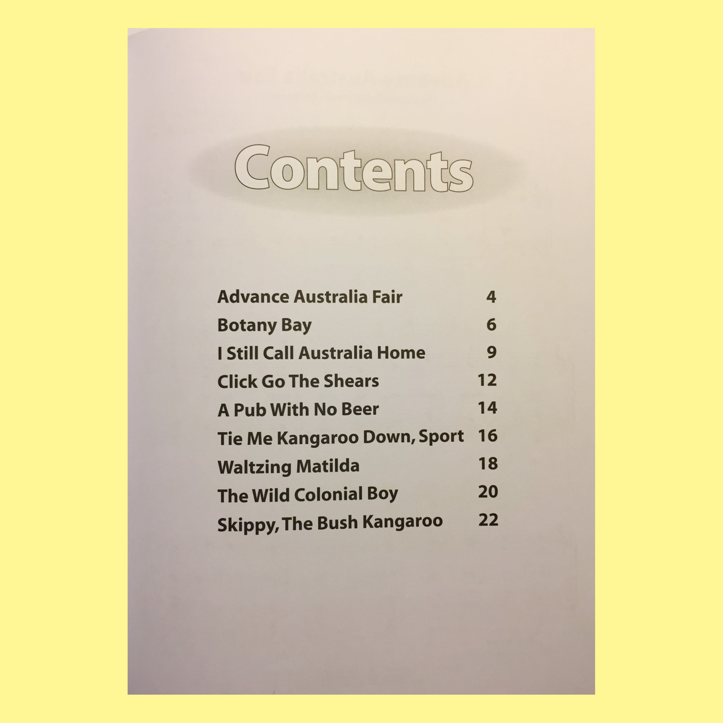 Australian Songbook For Easy Piano With Lyrics (Revised Edition)