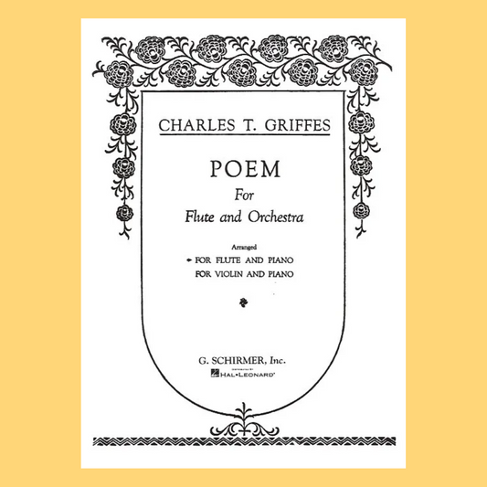 Charles Griffes - Poem For Flute with Piano Accompaniment Sheet Music