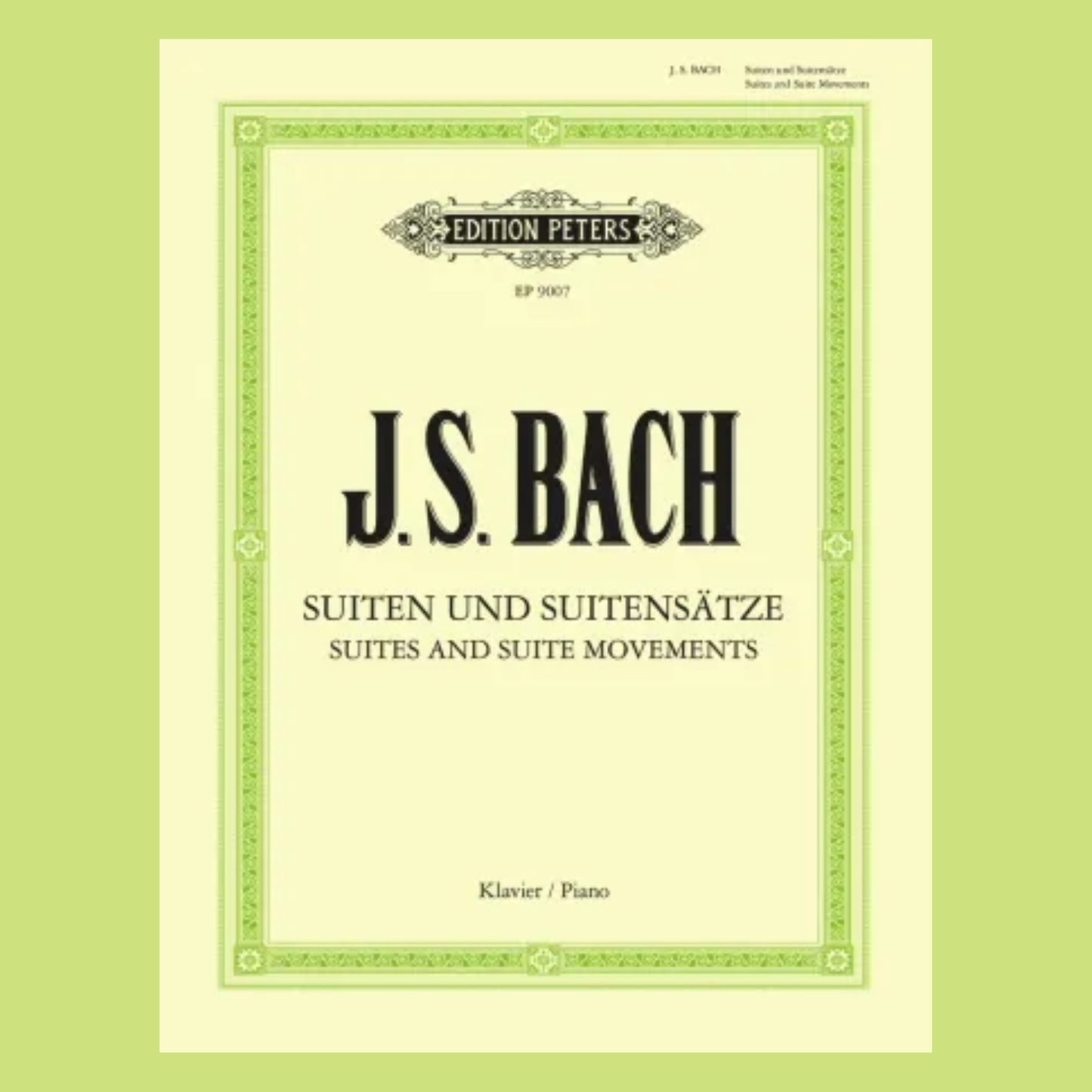 JS Bach - Goldberg Variations BWV 988 Piano Book (Urtext Edition)