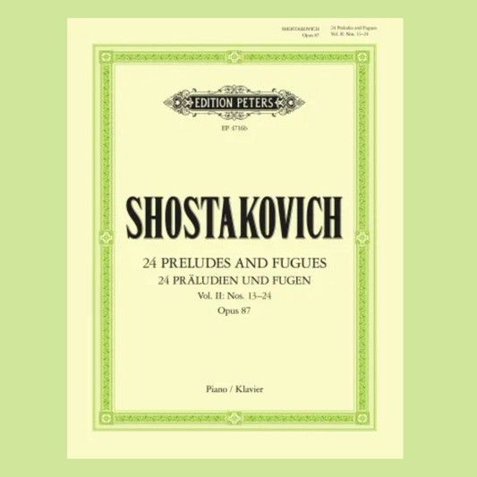 Shostakovich - Preludes And Fugues Op 87 Volume 2 (13-24) Piano Book