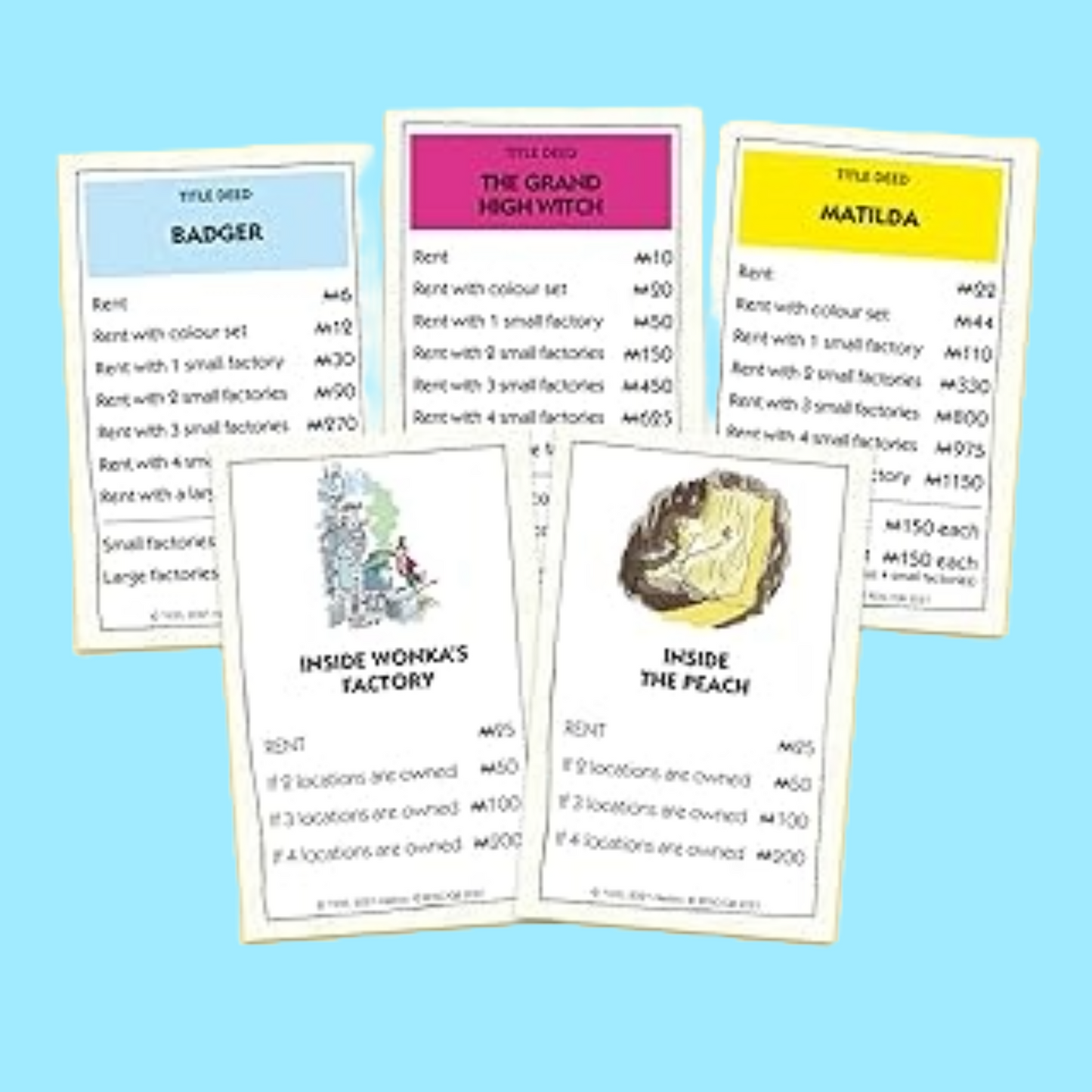 Monopoly Board Game - Roald Dahl Edition