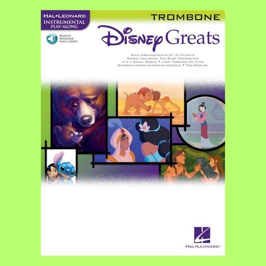 Disney Greats For Trombone - Play Along Book/Ola