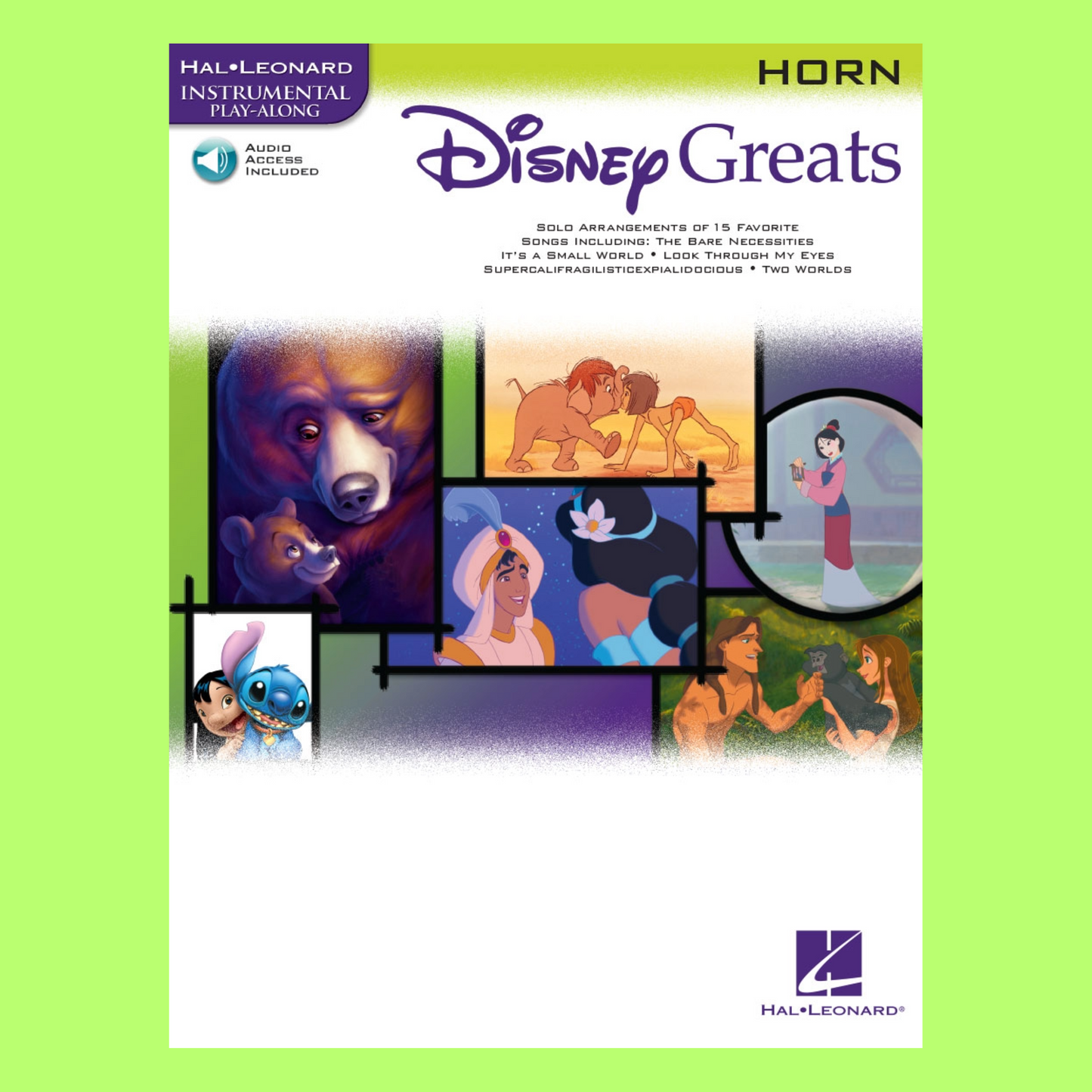 Disney Greats For Horn Play Along Book/Ola