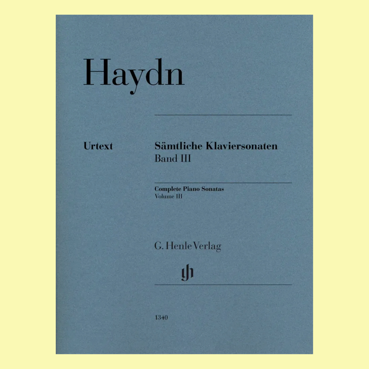 Haydn - Piano Sonatas Volume 3 Book (Urtext Edition)