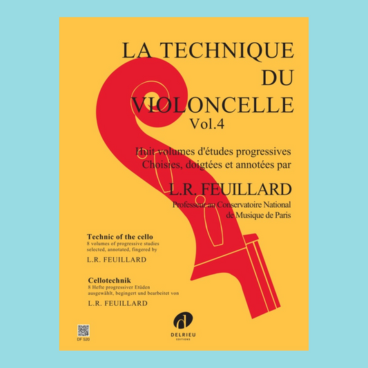 Feuillard - Technique Of Cello Volume 4 Book