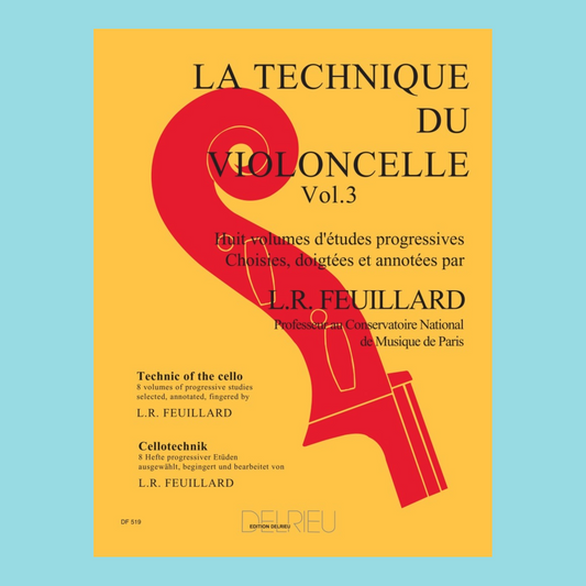 Feuillard - Technique Of Cello Volume 3 Book