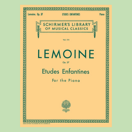 Lemoine - Etudes Enfantines Op 37 For Piano Book