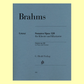 Brahms - Sonatas Op 120 Clarinet with Piano Accompaniment Book (Urtext Edition)