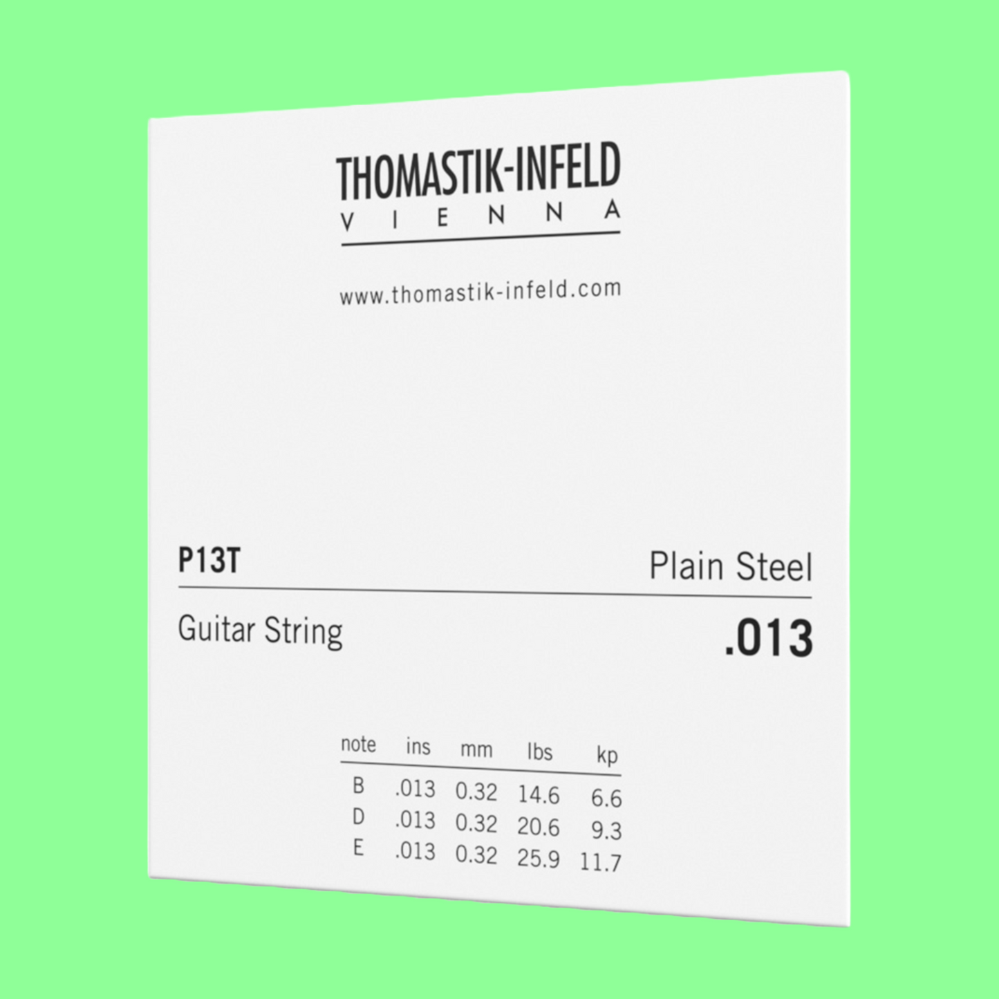 Thomastik 0.013 Single Acoustic Guitar String Plain (Tin Plated Steel)