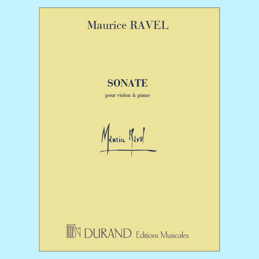 Maurice Ravel - Sonata G Major Violin with Piano Accompaniment Book