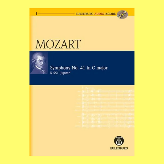 Mozart - Symphony No 41 C K 551 Jupiter Study Score Book/Cd