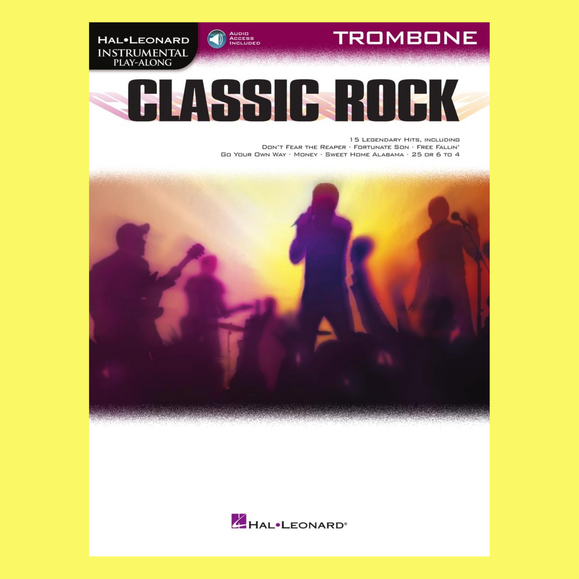 Classic Rock For Trombone Play Along Book/Ola