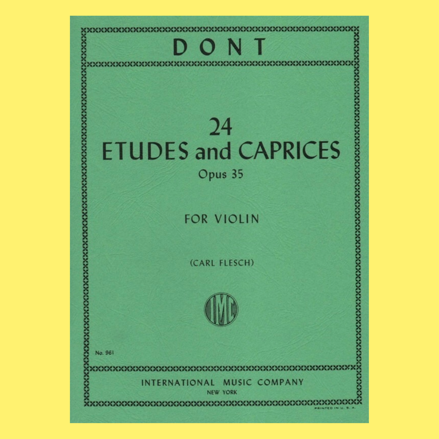 Jacob Dont - Etudes & Caprices Op 35 for Violin Solo Book