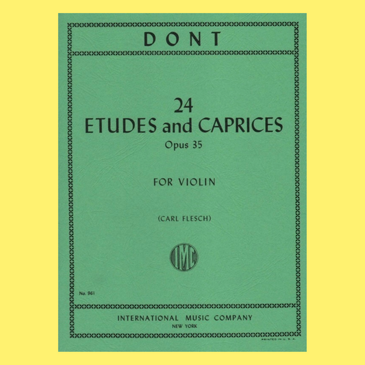 Jacob Dont - Etudes & Caprices Op 35 for Violin Solo Book