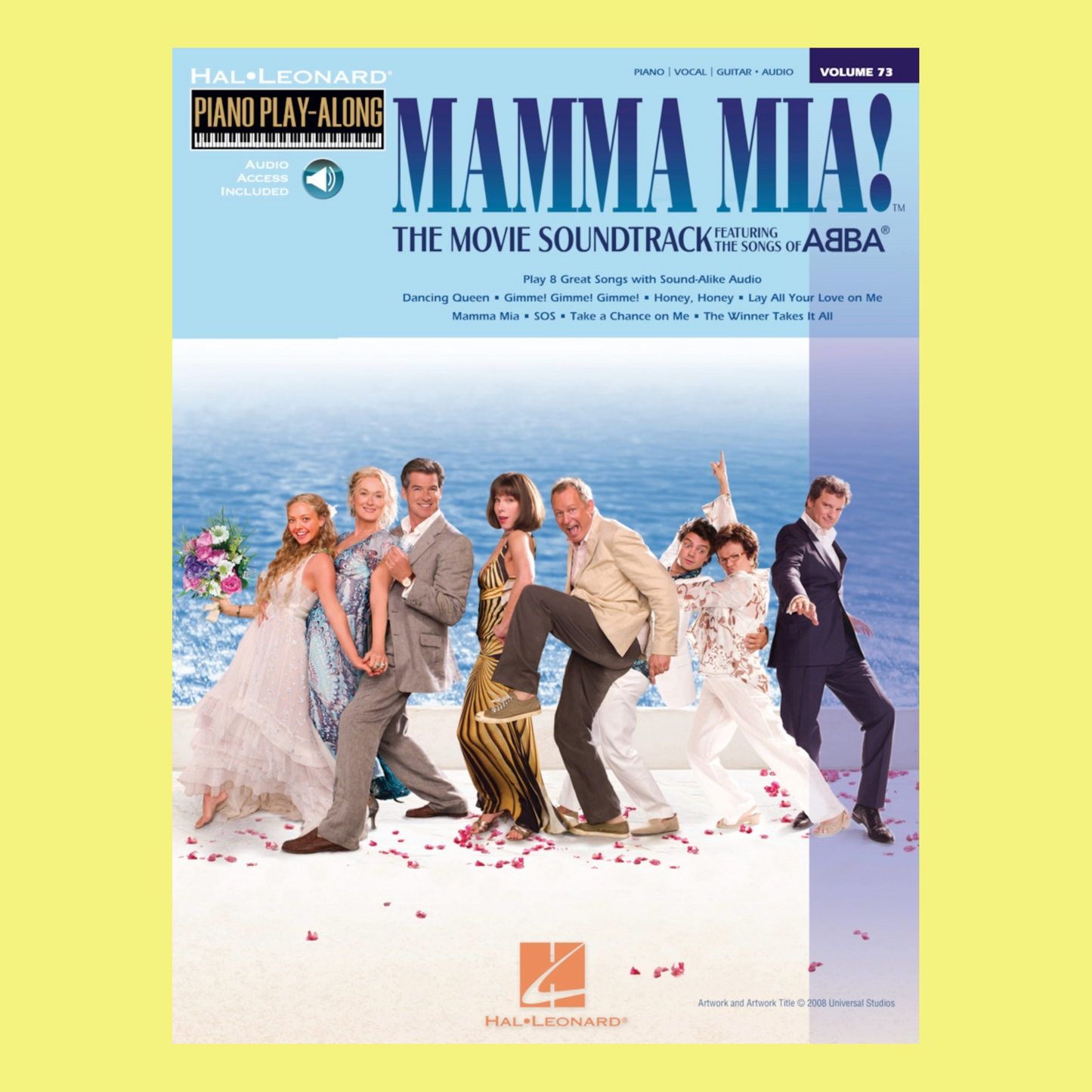 Mamma Mia The Movie Piano Play Along Volume 73 Book/Cd