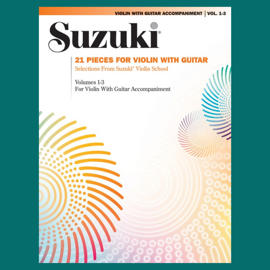 Suzuki Violin School - 21 Pieces For Violin With Guitar Book