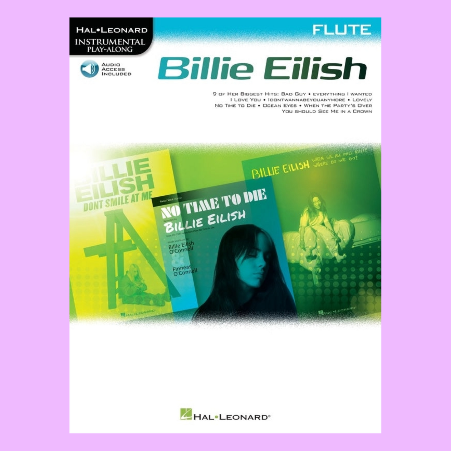 Billie Eilish For Flute Play Along Book/Ola