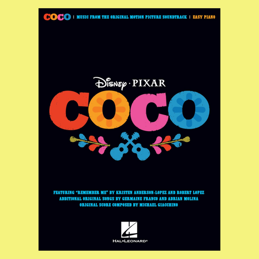 Coco Movie Soundtrack Easy Piano Book