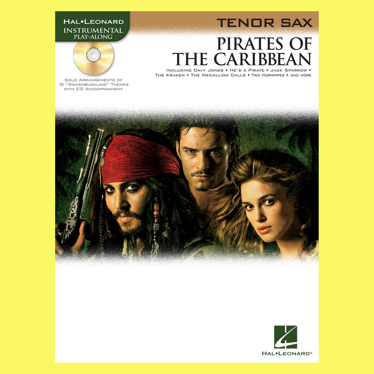 Pirates Of The Caribbean For Tenor Sax Play Along Book/Cd