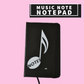 Music Note Notebook (Black)