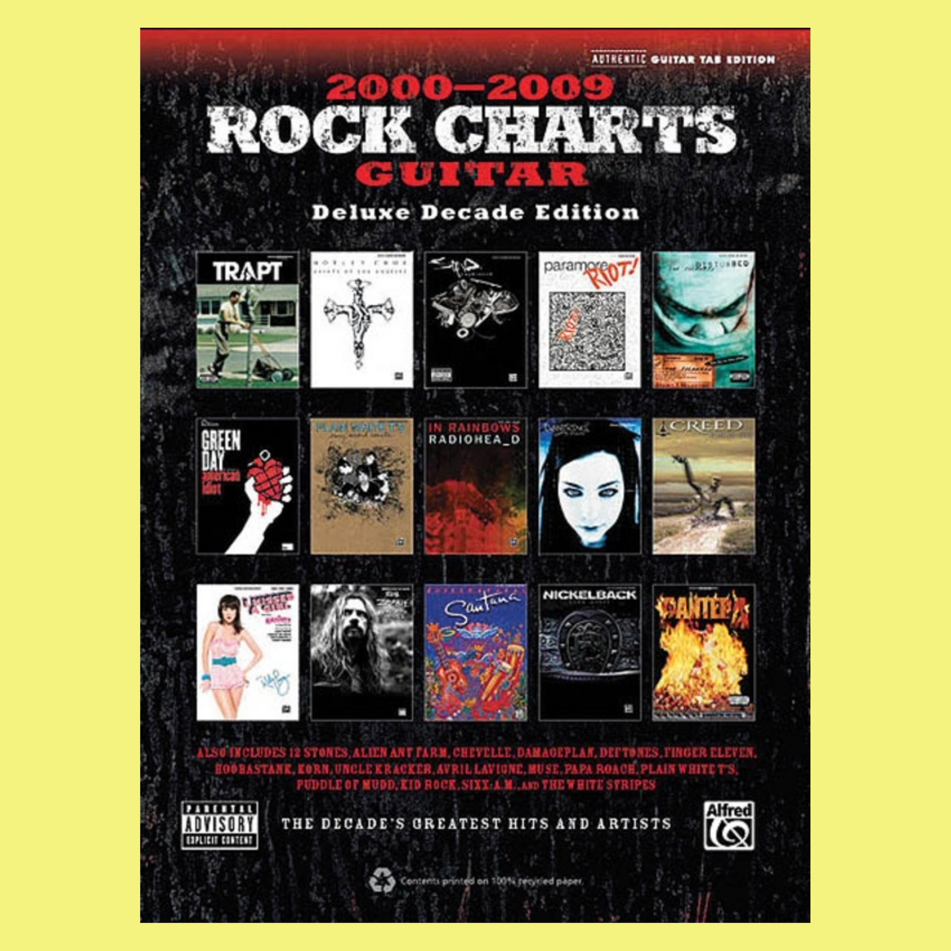 Rock Charts Guitar 2000 - 2009 Guitar Tab Book (Deluxe Decade Edition)