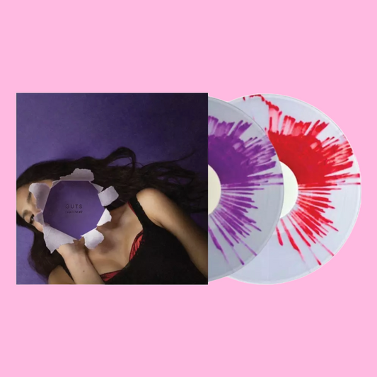 Olivia Rodrigo - GUTS (spilled) White with Purple & Red Splatter Vinyl