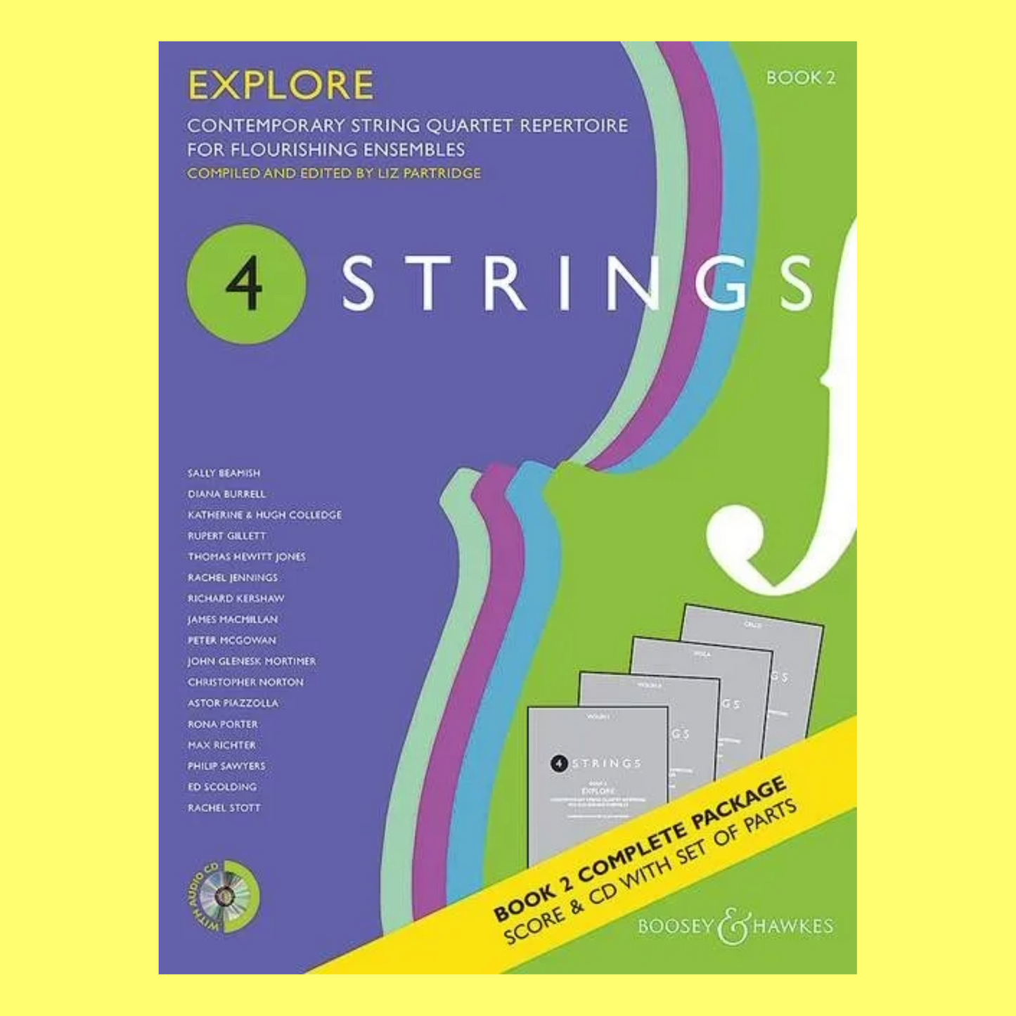 4 Strings - Explore String Quartet Book 2 Score/Parts/CD