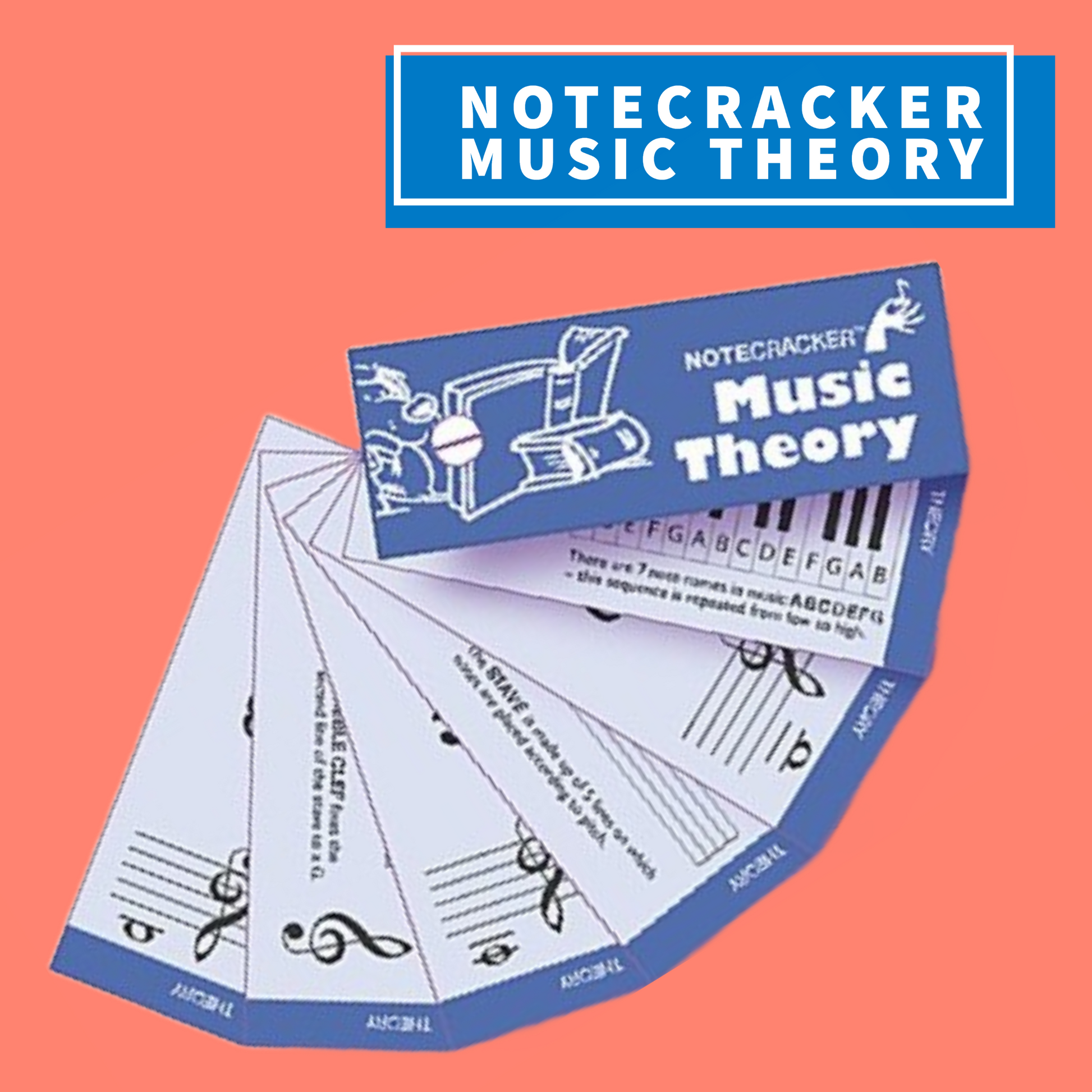 Notecracker Music Theory - 70 Learning Cards