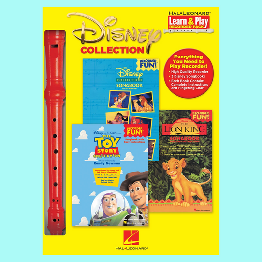 Disney Collection 3 Books/Recorder Pack