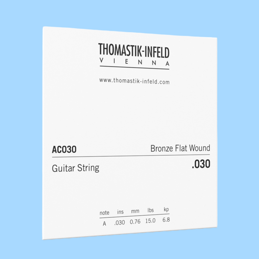 Thomastik AC030 Plectrum Bronze Flat Wound Acoustic Guitar Single String - Gauge 0.30