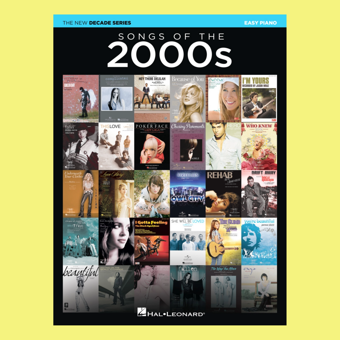 70 Hit Songs Of The 2000's New Decade Easy Piano Series Book