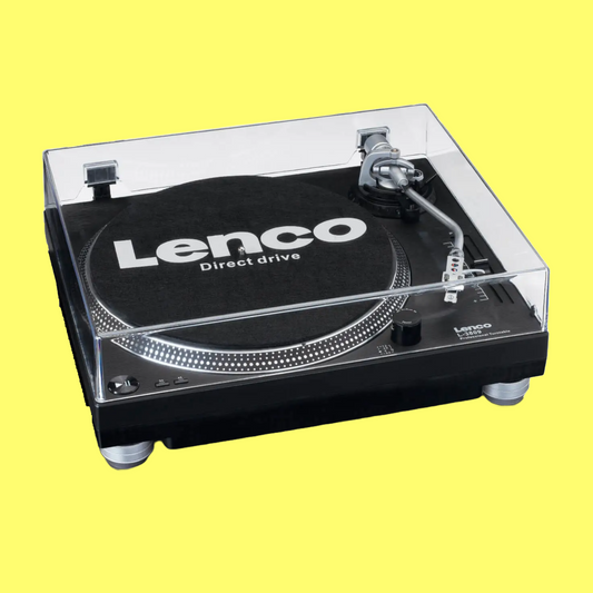 Lenco Professional Direct Drive USB Vinyl Player in Black with Dustcover