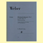 Weber - Concerto No 1 Op 73 F Minor for Clarinet with Piano Accompaniment Book