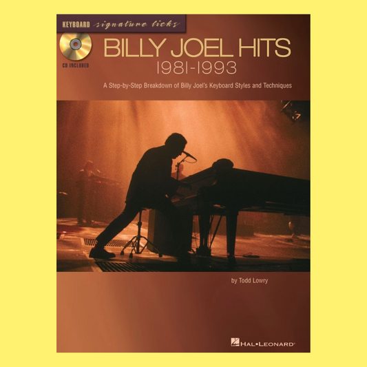 Billy Joel Hits 1981-1993 Keyboard Signature Licks Book/Cd