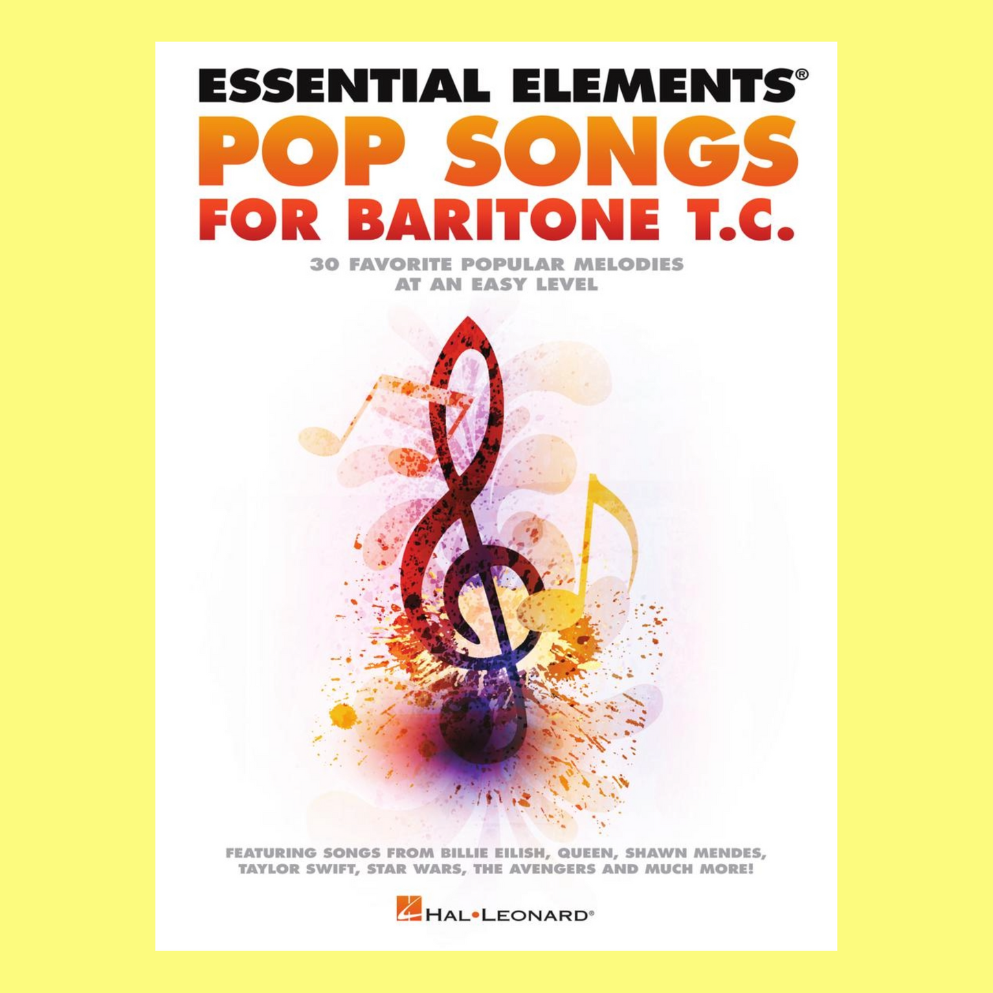 Essential Elements - Pop Songs For Baritone T.C. Book