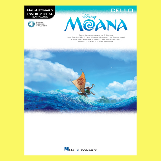 Moana For Cello Play Along Book/Ola